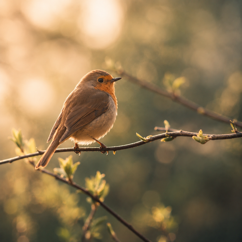 Birds Singing — Wake up to the peaceful sounds of an early spring morning.